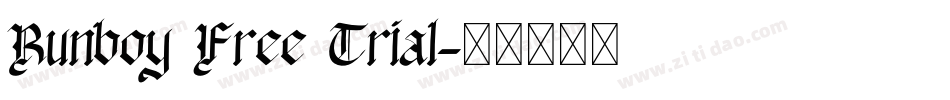 Runboy Free Trial字体转换